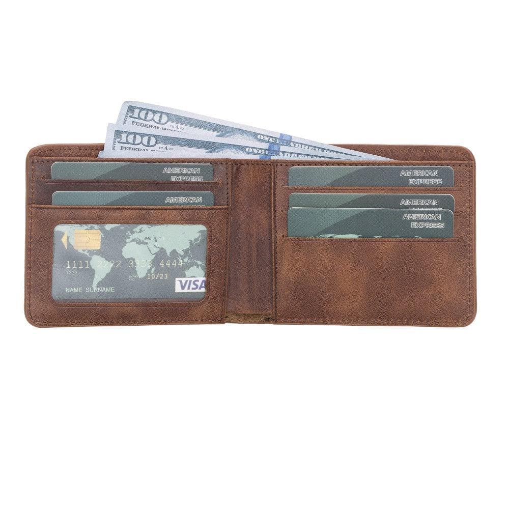 Bloominbag-Bloom Fold Mahogany Brown Hakiki Deri Cüzdan-1-Milagron.com