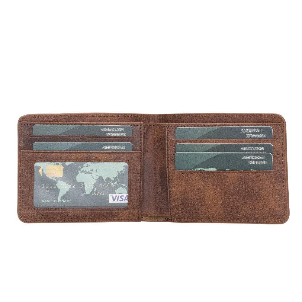 Bloominbag-Bloom Fold Mahogany Brown Hakiki Deri Cüzdan-2-Milagron.com