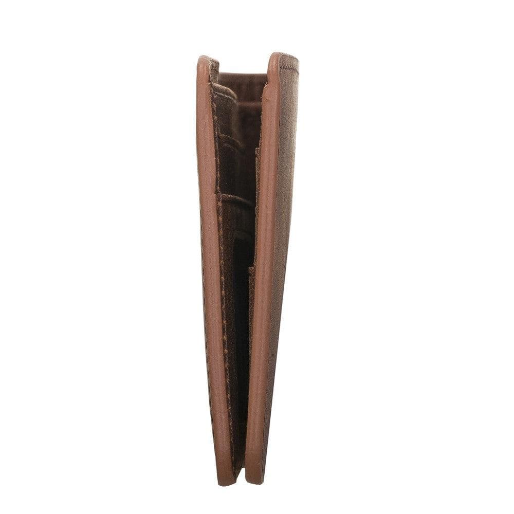 Bloominbag-Bloom Fold Mahogany Brown Hakiki Deri Cüzdan-5-Milagron.com