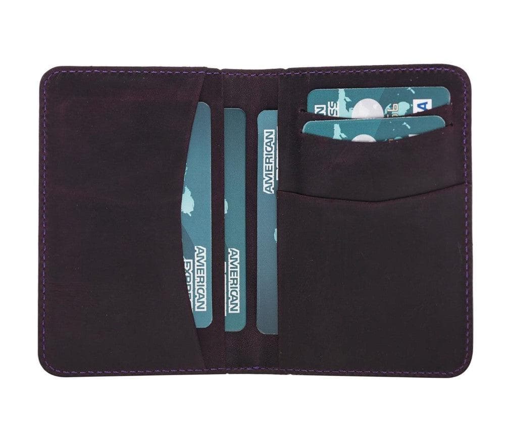 Bloominbag-Bloom Ledger Deep Amethyst Hakiki Deri Bifold Cüzdan-1-Milagron.com