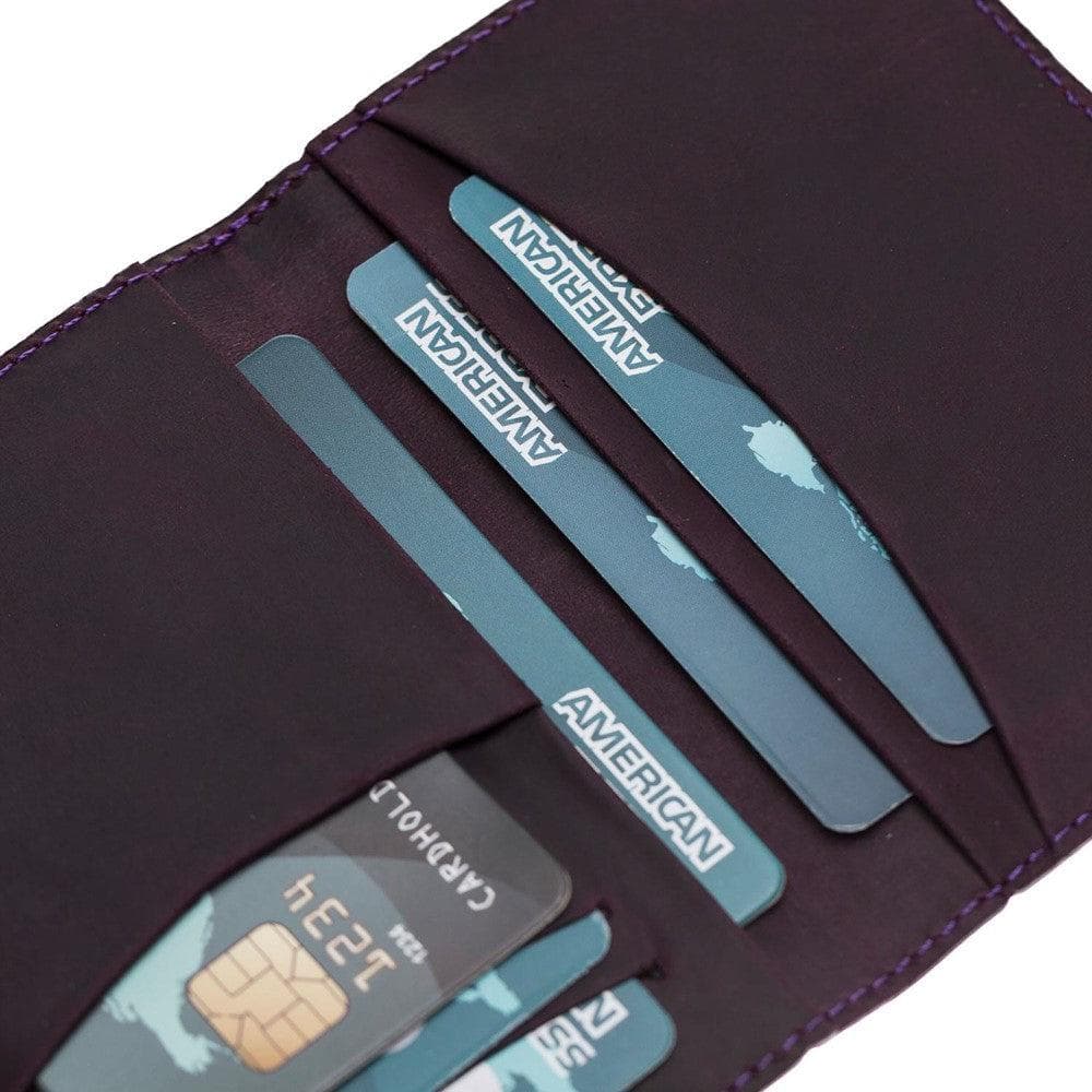 Bloominbag-Bloom Ledger Deep Amethyst Hakiki Deri Bifold Cüzdan-5-Milagron.com