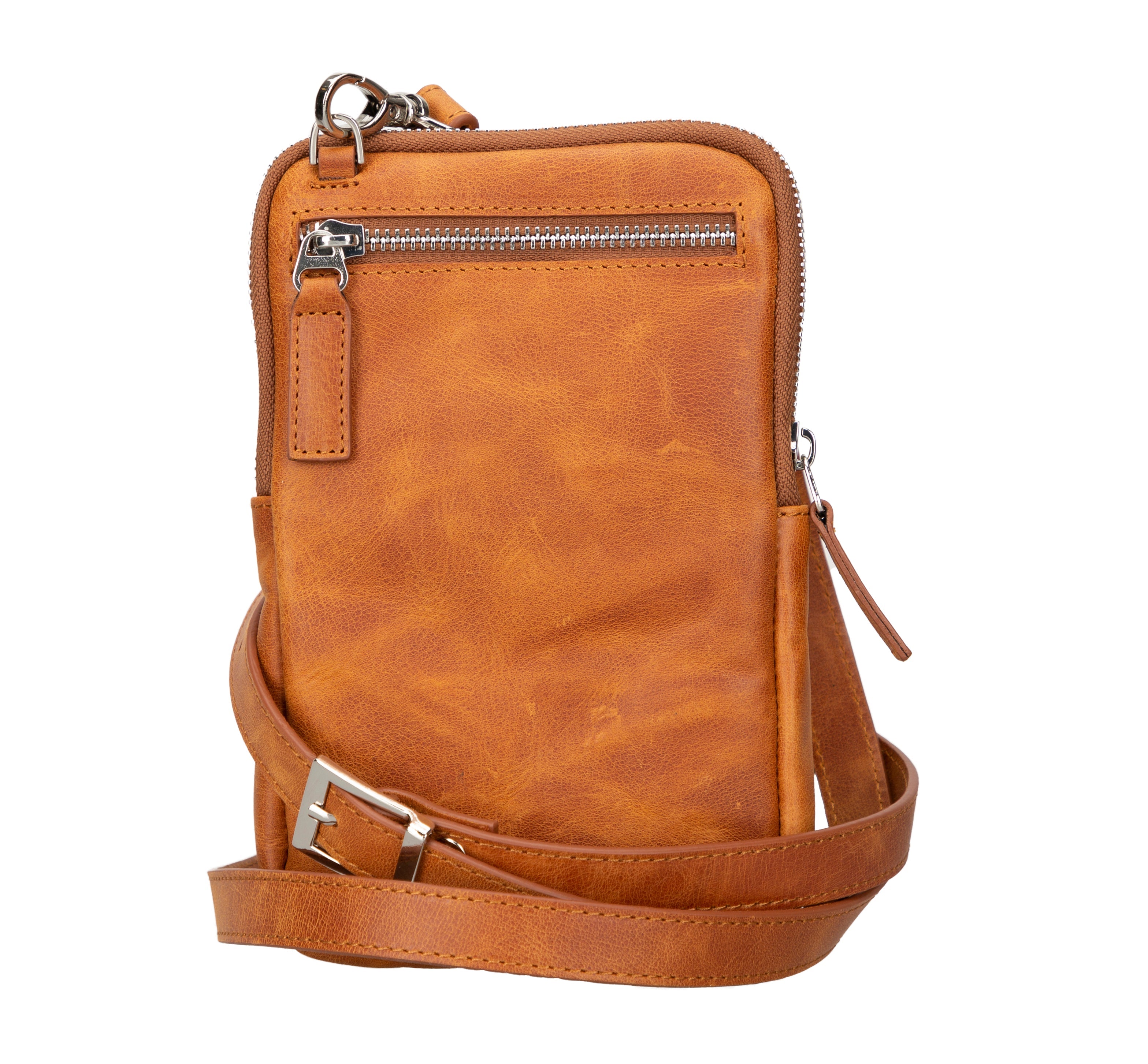 Bloominbag-Bloom Nino Caramel Rust Hakiki Deri Crossbody çanta-2-Milagron.com