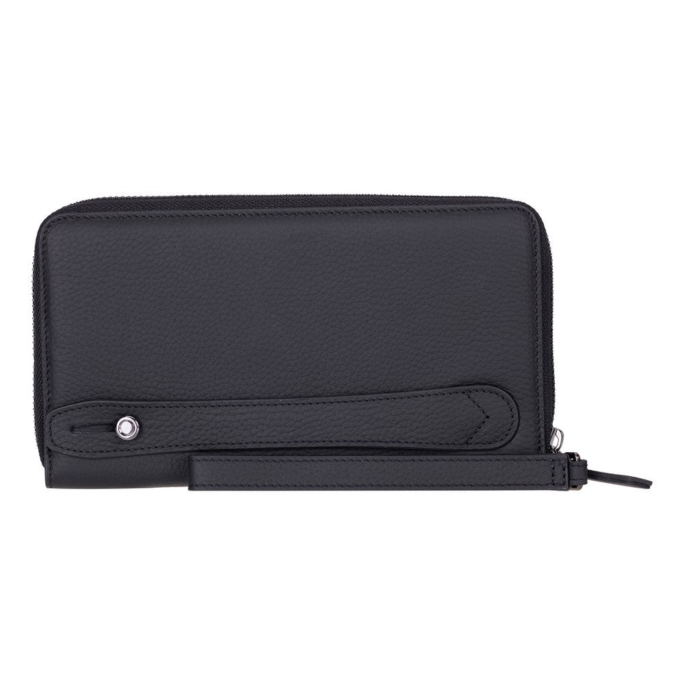 Bloominbag-Bloom Porter Shadow Black Hakiki Deri Telefon Bölmeli Cüzdan-5-Milagron.com