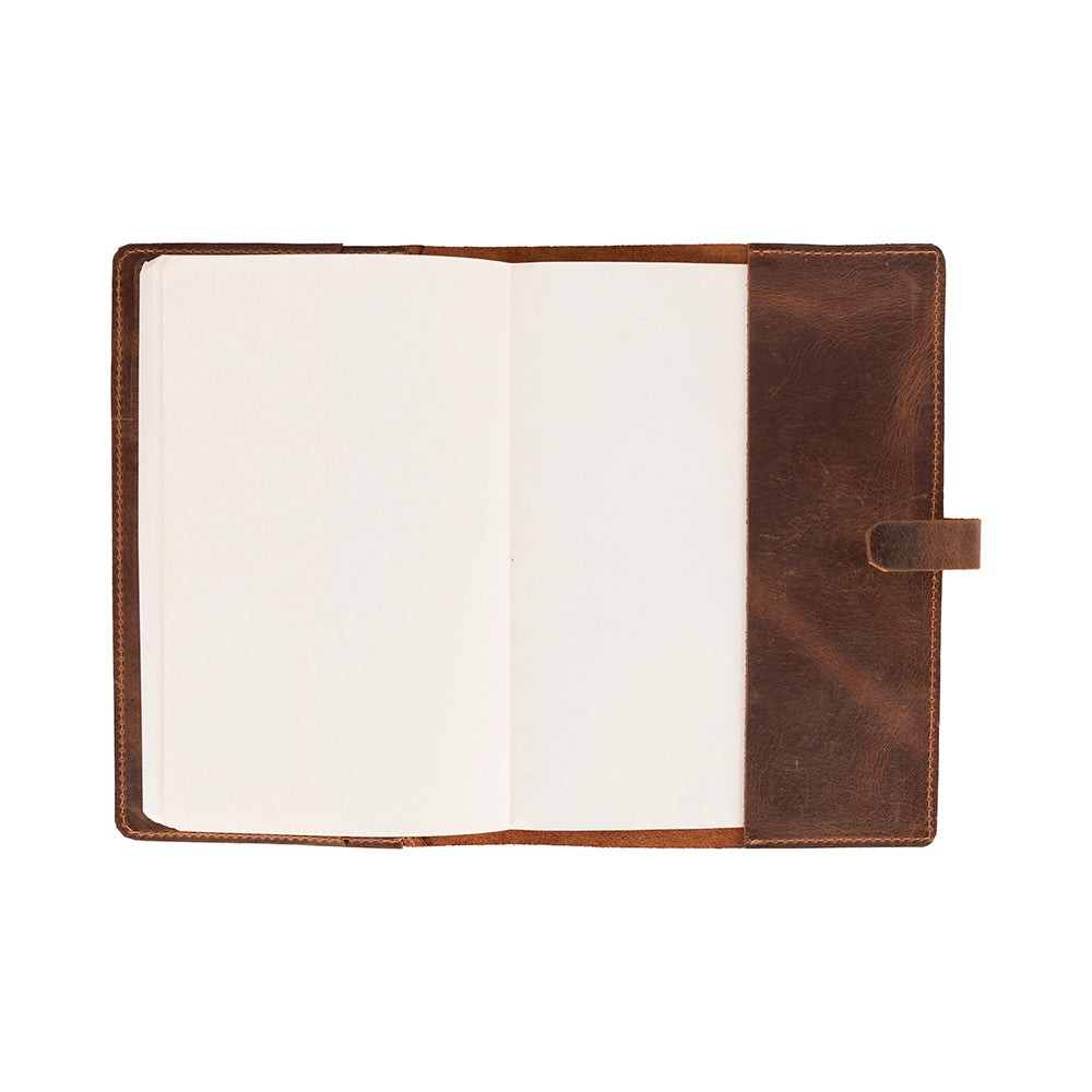 Bloominbag-Bloom Quiet Edit Saddle Brown A5 Deri Kitap Defter Kılıfı-3-Milagron.com