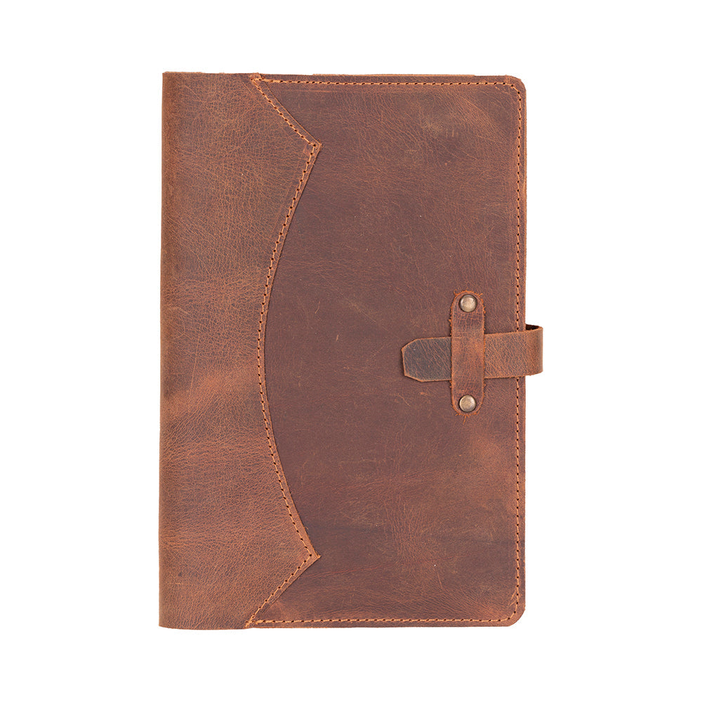 Bloominbag-Bloom Quiet Edit Saddle Brown A5 Deri Kitap Defter Kılıfı-4-Milagron.com