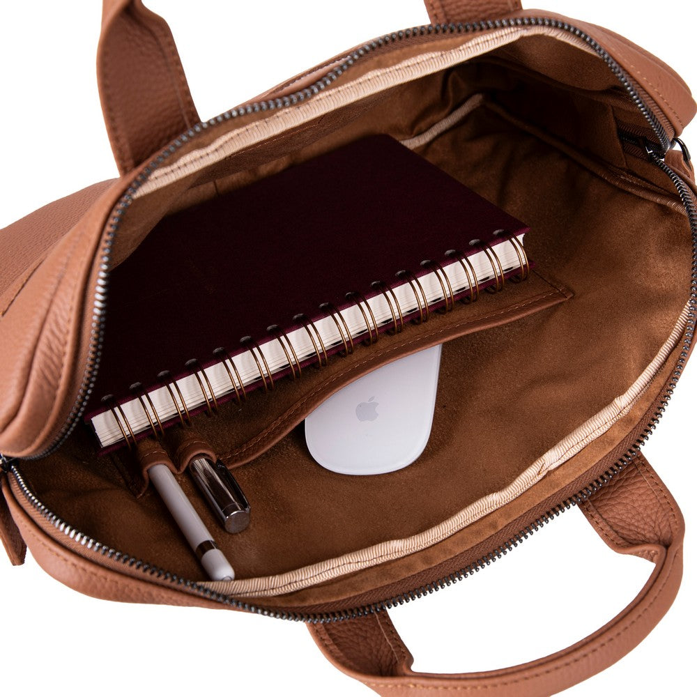 Bloom Urban Shell Pro 13-14" Heritage Tan Hakiki Deri Laptop / Macbook Çantası