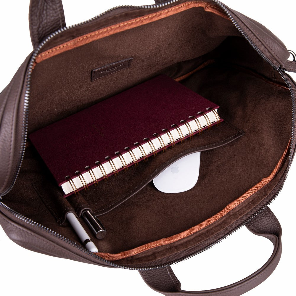 Bloom Urban Shell Pro 16" Espresso Brown Hakiki Deri Laptop / Macbook Çantası