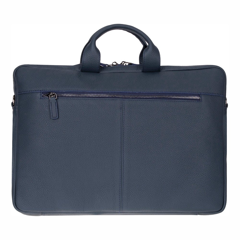 Bloom Urban Shell Pro 16" Midnight Navy Hakiki Deri Laptop / Macbook Çantası