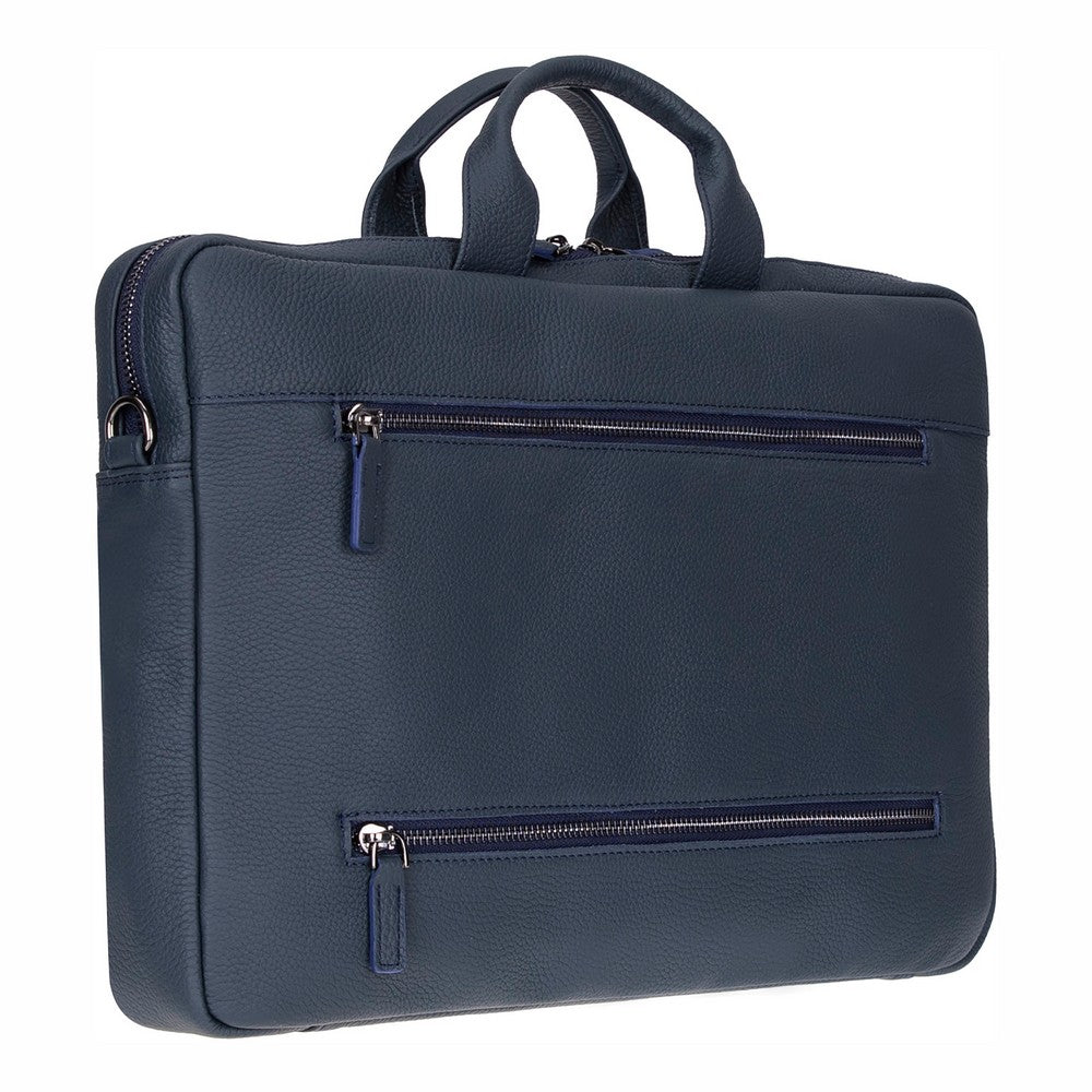 Bloom Urban Shell Pro 16" Midnight Navy Hakiki Deri Laptop / Macbook Çantası