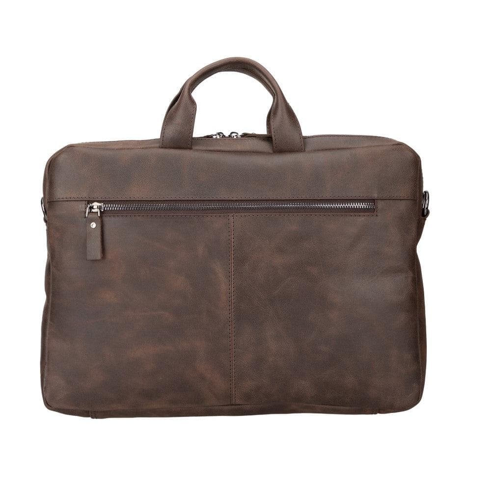Bloominbag-Bloom Urban Shield 16" Koyu Kahverengi Deri Laptop / Macbook çantası-3-Milagron.com