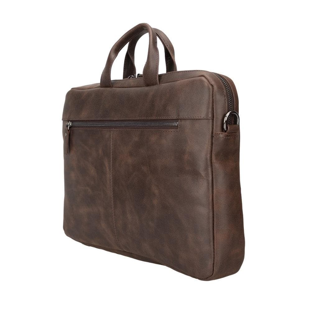Bloominbag-Bloom Urban Shield 16" Koyu Kahverengi Deri Laptop / Macbook çantası-4-Milagron.com
