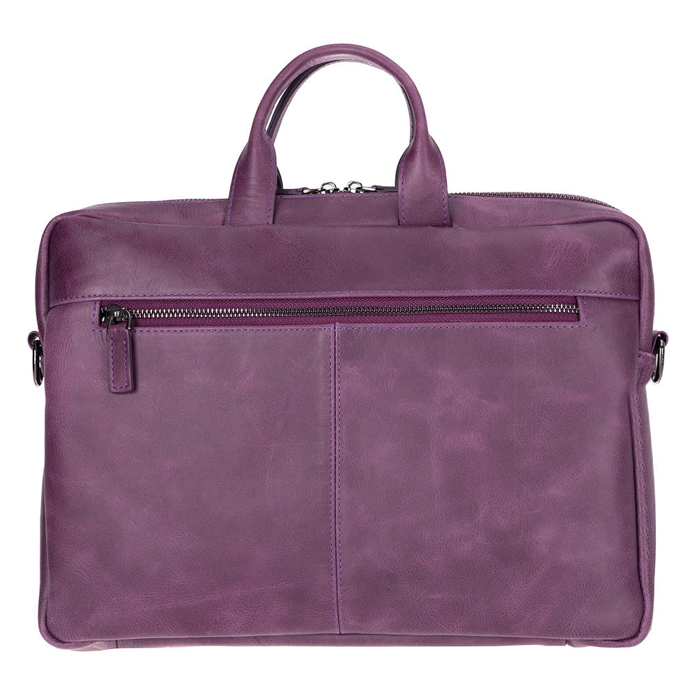 Bloominbag-Bloom Urban Shield 16" Mor Deri Laptop / Macbook çantası-1-Milagron.com