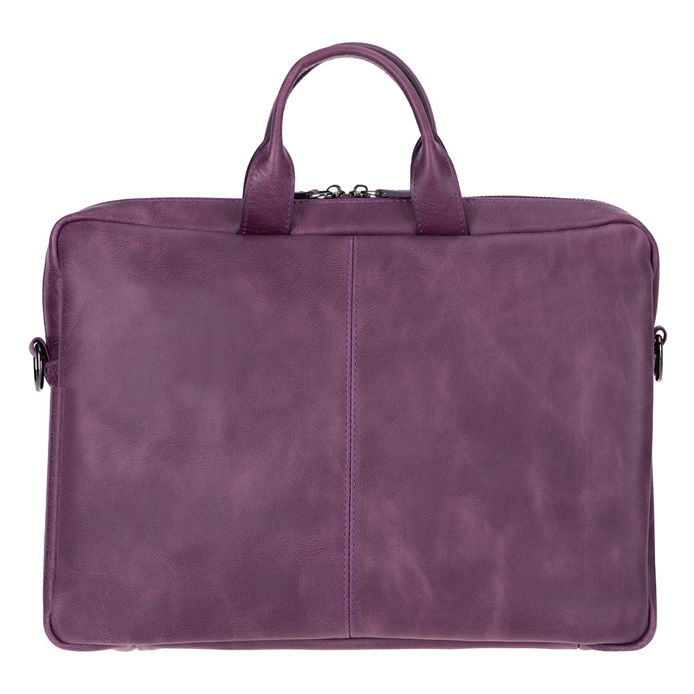 Bloominbag-Bloom Urban Shield 16" Mor Deri Laptop / Macbook çantası-2-Milagron.com