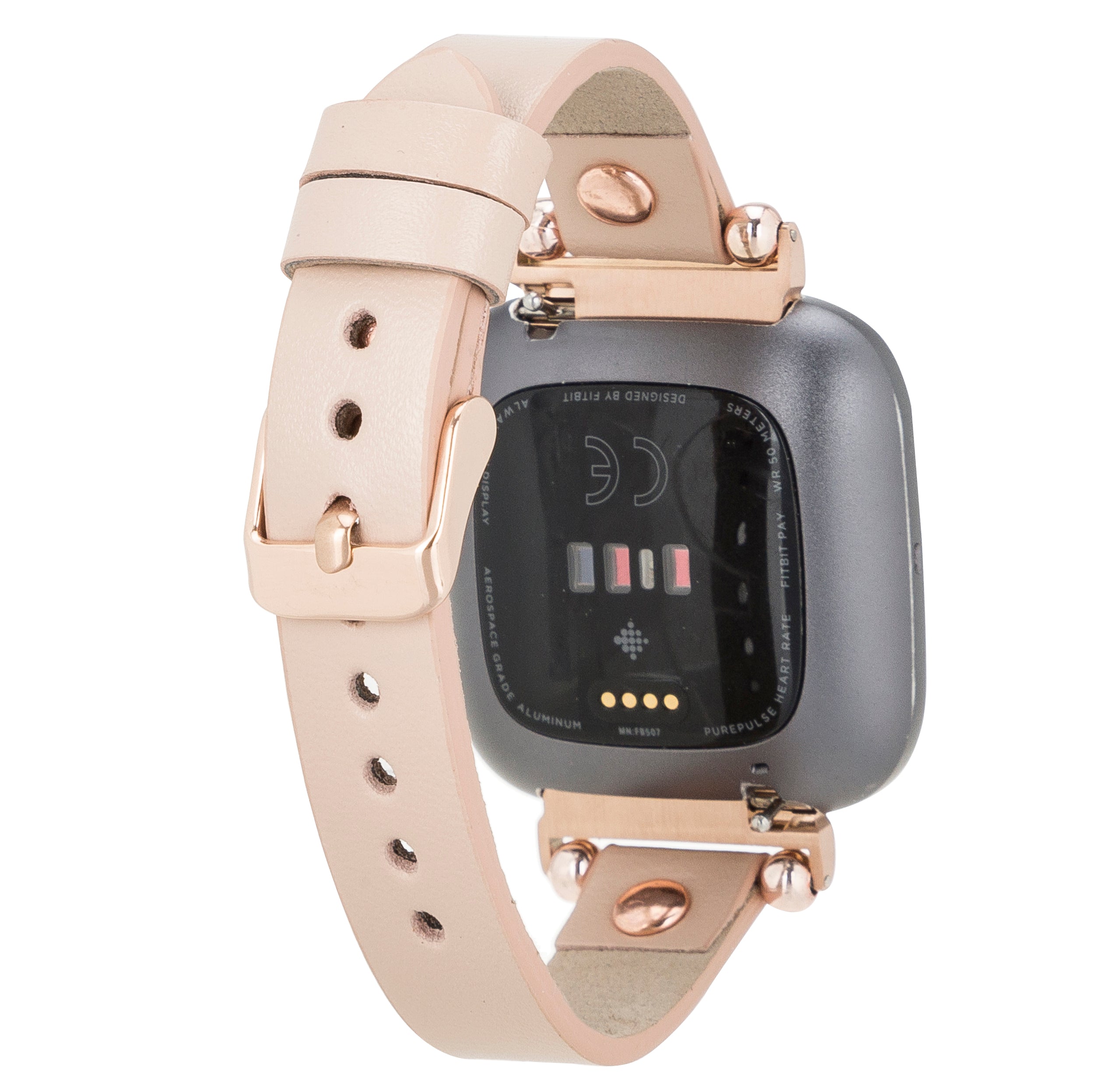 Bloomband Rose Gold Tokalı Bisque Deri Apple Watch Kayışı - 44/45/46/49Mm