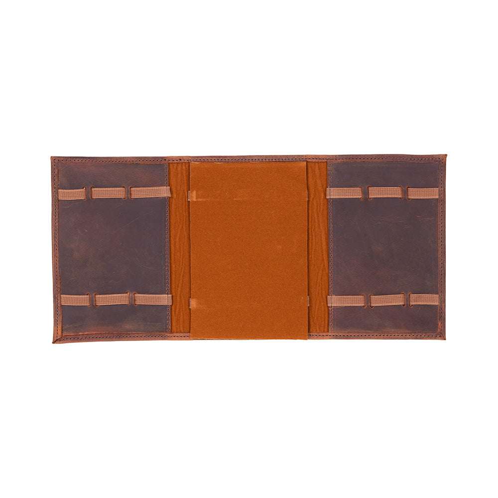 Bloomband Saddle Heritage Akıllı Saat Çantası - Triple Deri Saat Kordonu Organizer