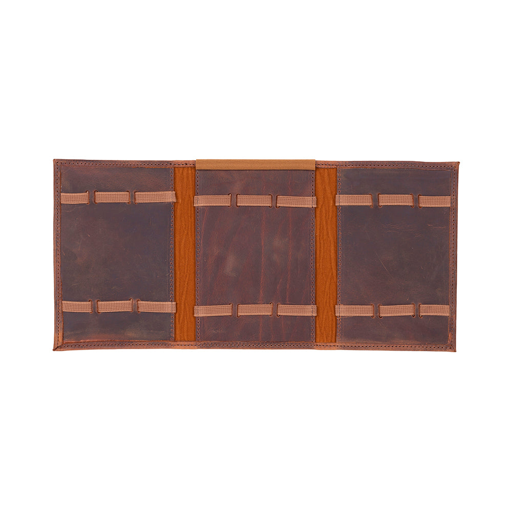 Bloomband Saddle Heritage Akıllı Saat Çantası - Triple Deri Saat Kordonu Organizer