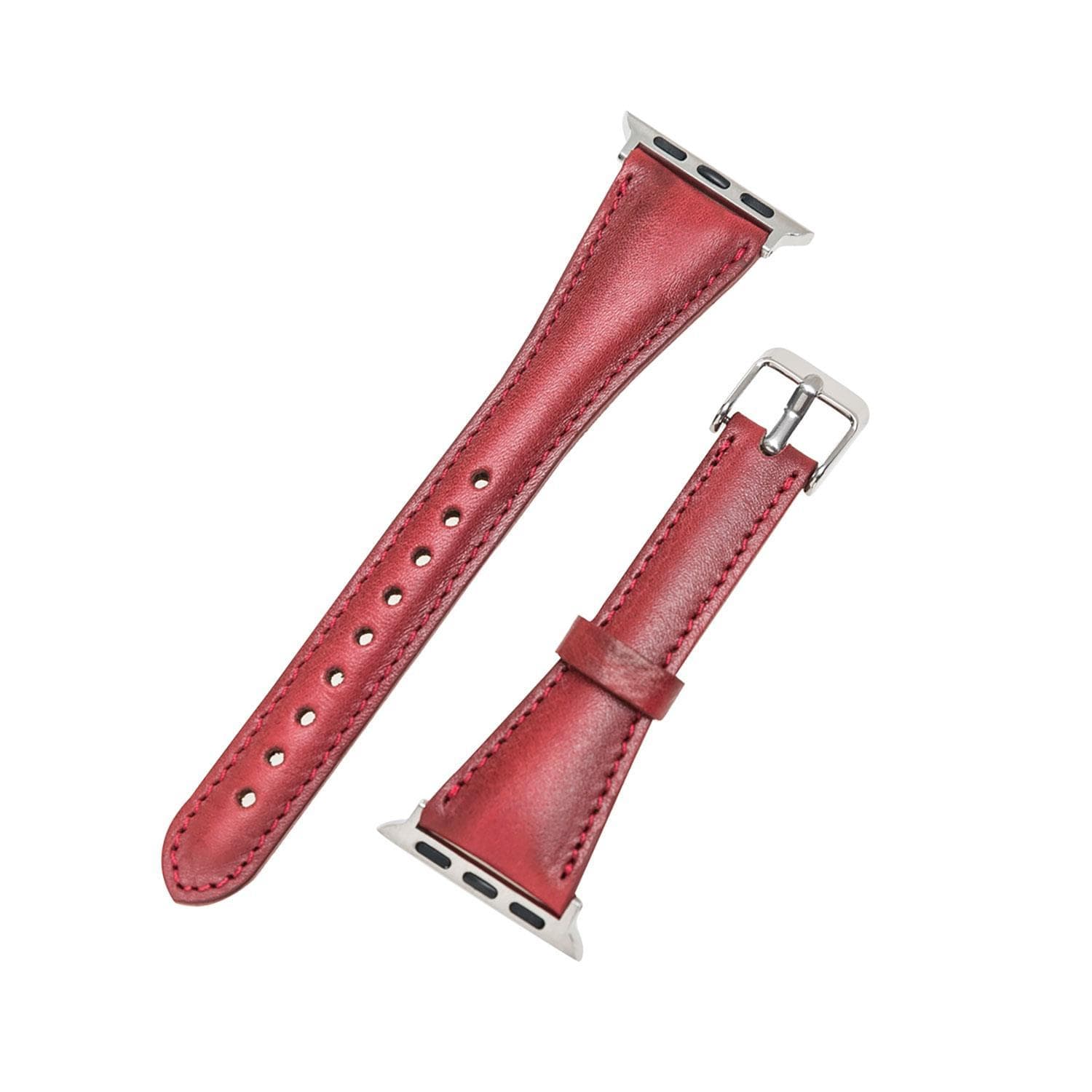 Bloomband Signature Crimson Red Deri Apple Watch Kordonu(44/45/46/49Mm)