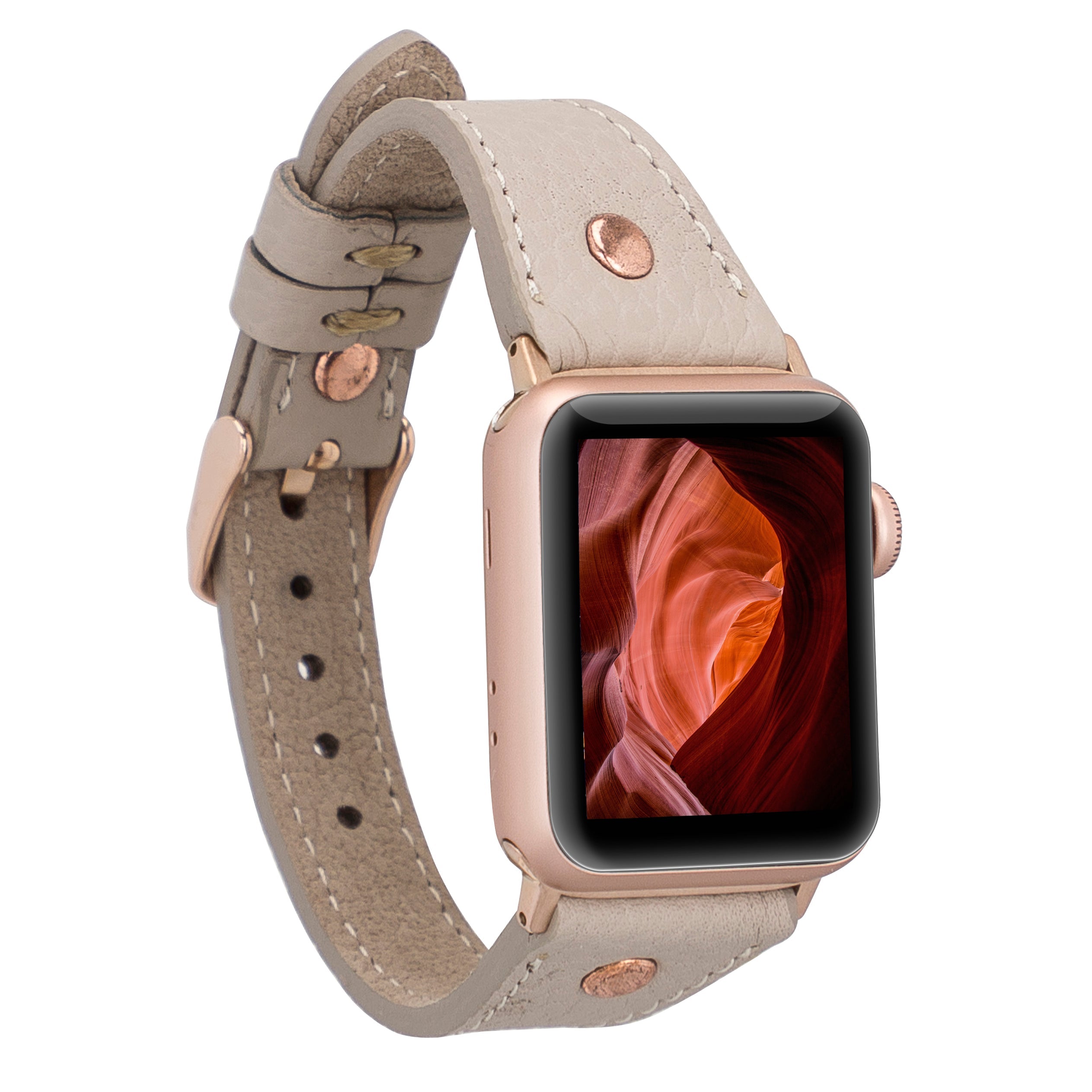Bloomband Signature Dune Brown Leather Apple Watch Band - 44/45/46/49Mm