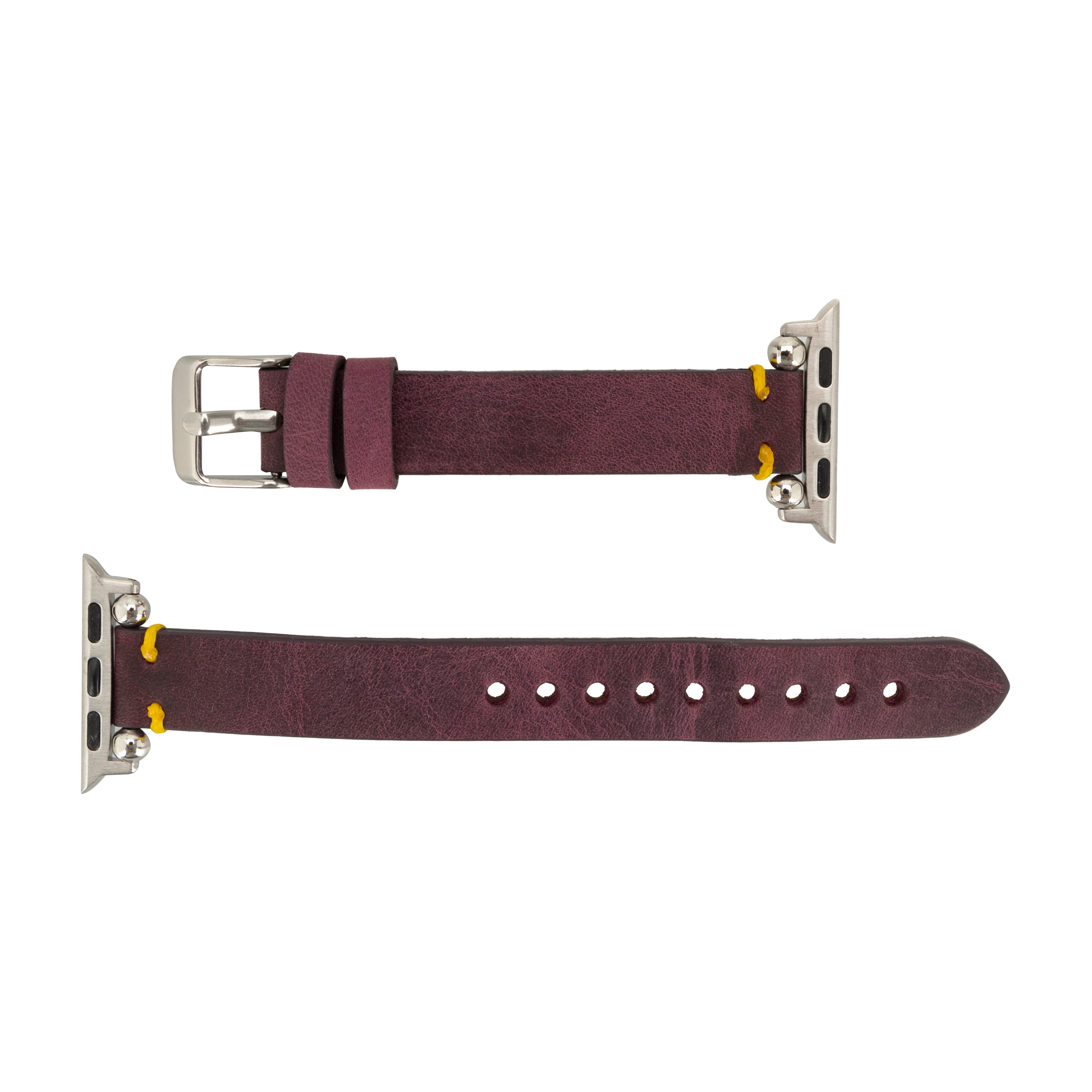 Bloomband Signature Mulberry Bloom Leather Apple Watch Band - 44/45/46/49Mm