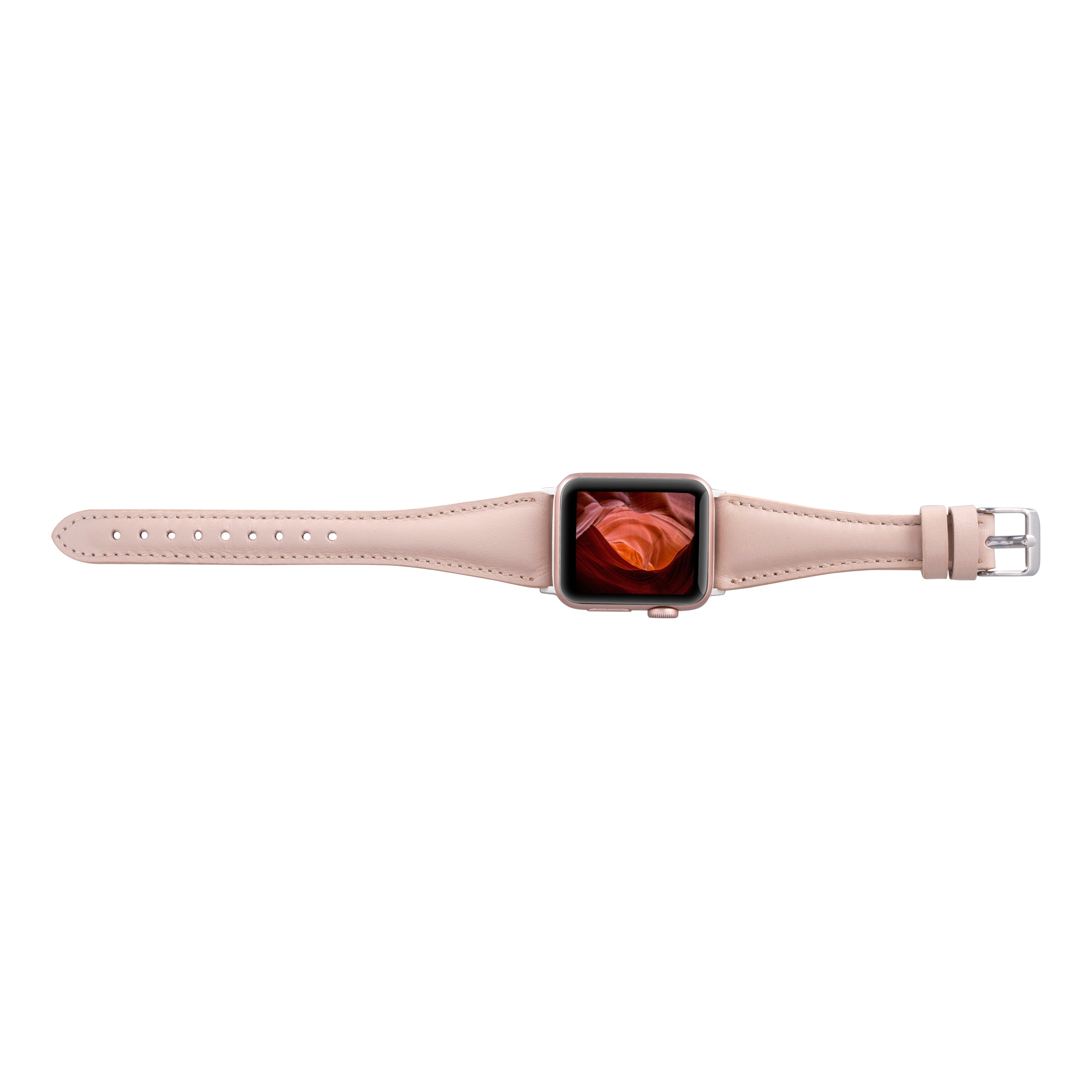 Bloomband Signature Nude Bisque Leather Apple Watch Band - 44/45/46/49Mm