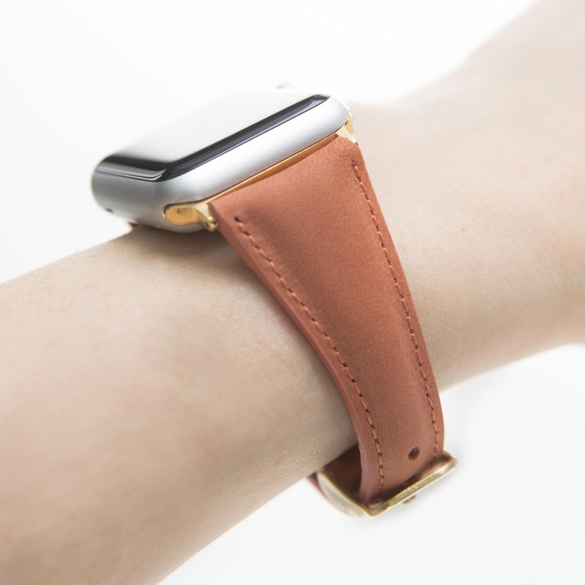 Bloomband Signature Rose Deri Apple Watch Kordonu(44/45/46/49Mm)