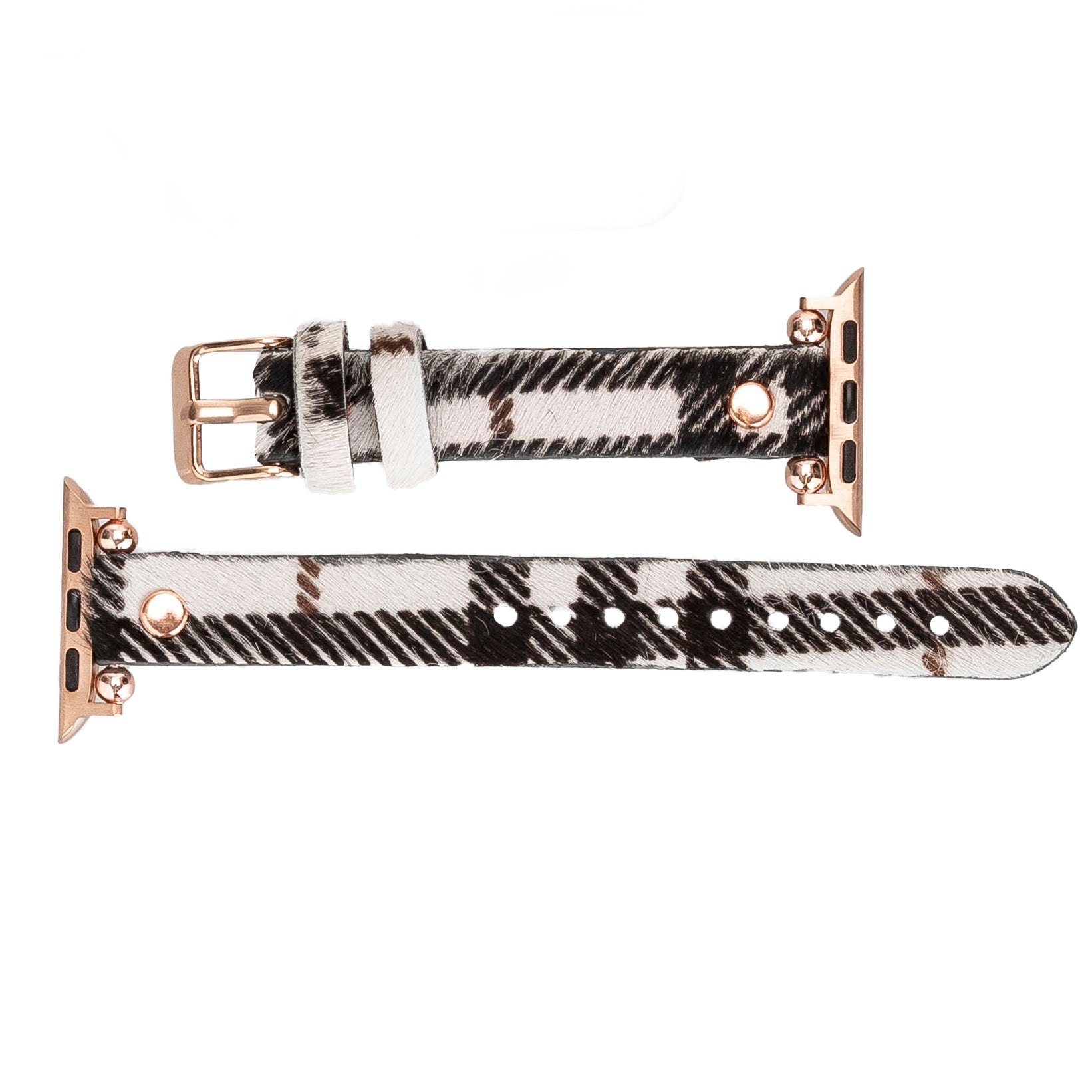 Bloomband Signature Wild Zebra Leather Apple Watch Band - 44/45/46/49Mm