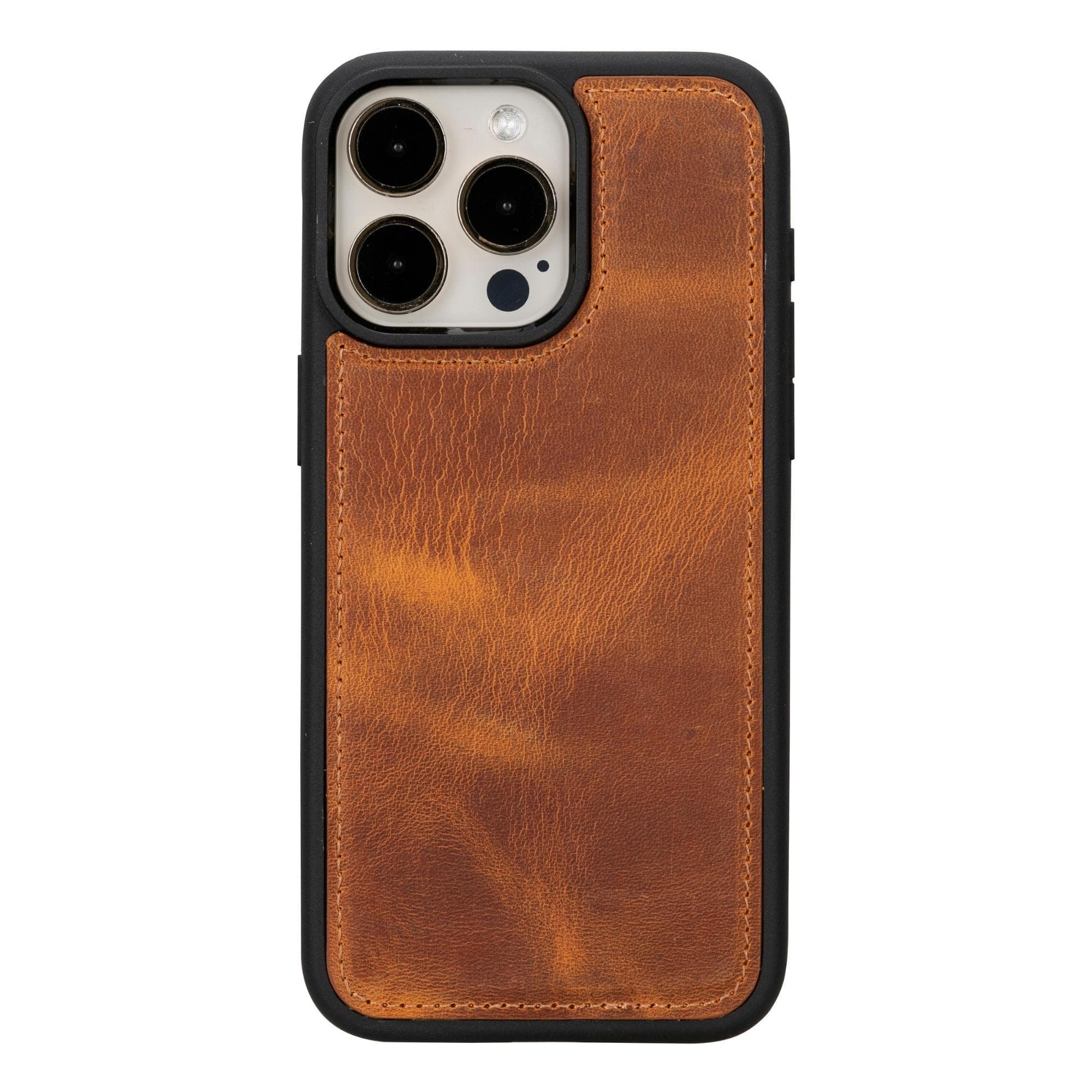 Bloomcase Apple Iphone 15 Pro (6.1") Deep Mocca Hakiki Deri Çıkarılabilir Cüzdanlı Telefon Kılıfı