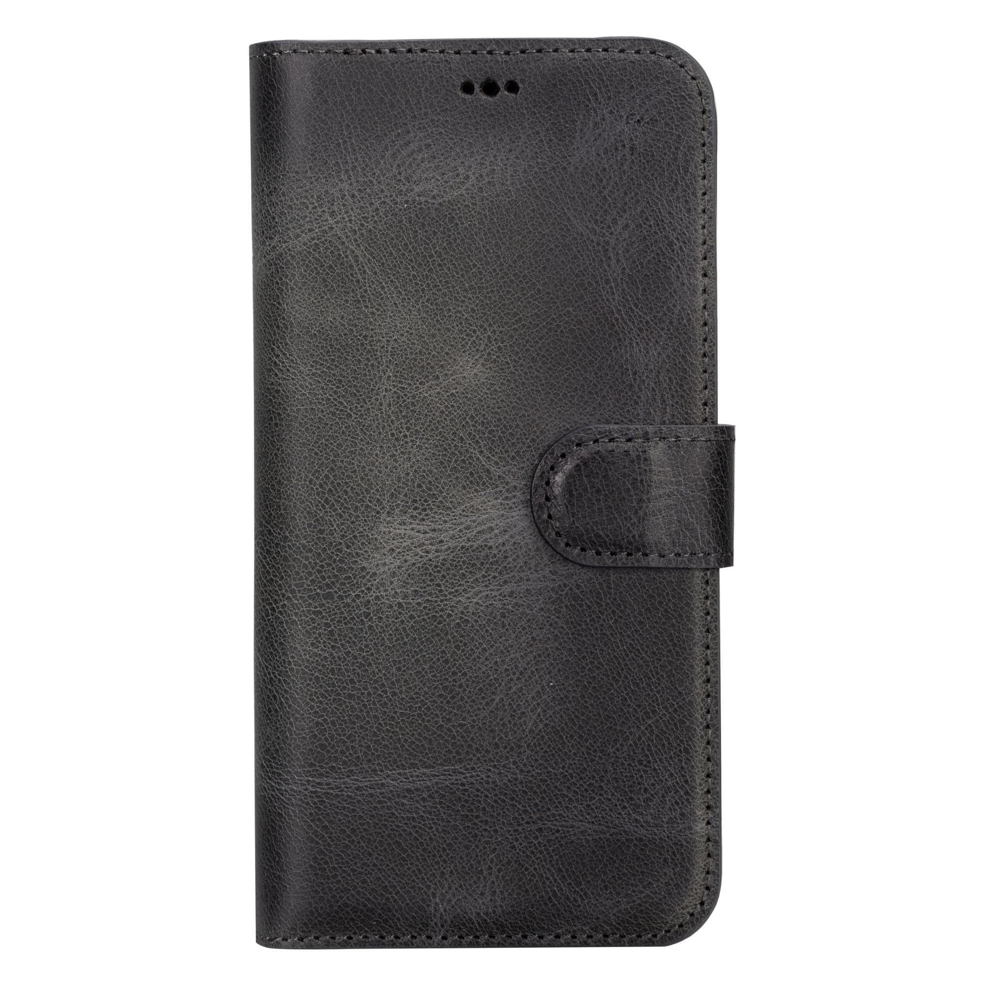 Bloomcase Apple Iphone 15 Pro Max (6.7") Warm Greige Hakiki Deri Çıkarılabilir Cüzdanlı Telefon Kılıfı
