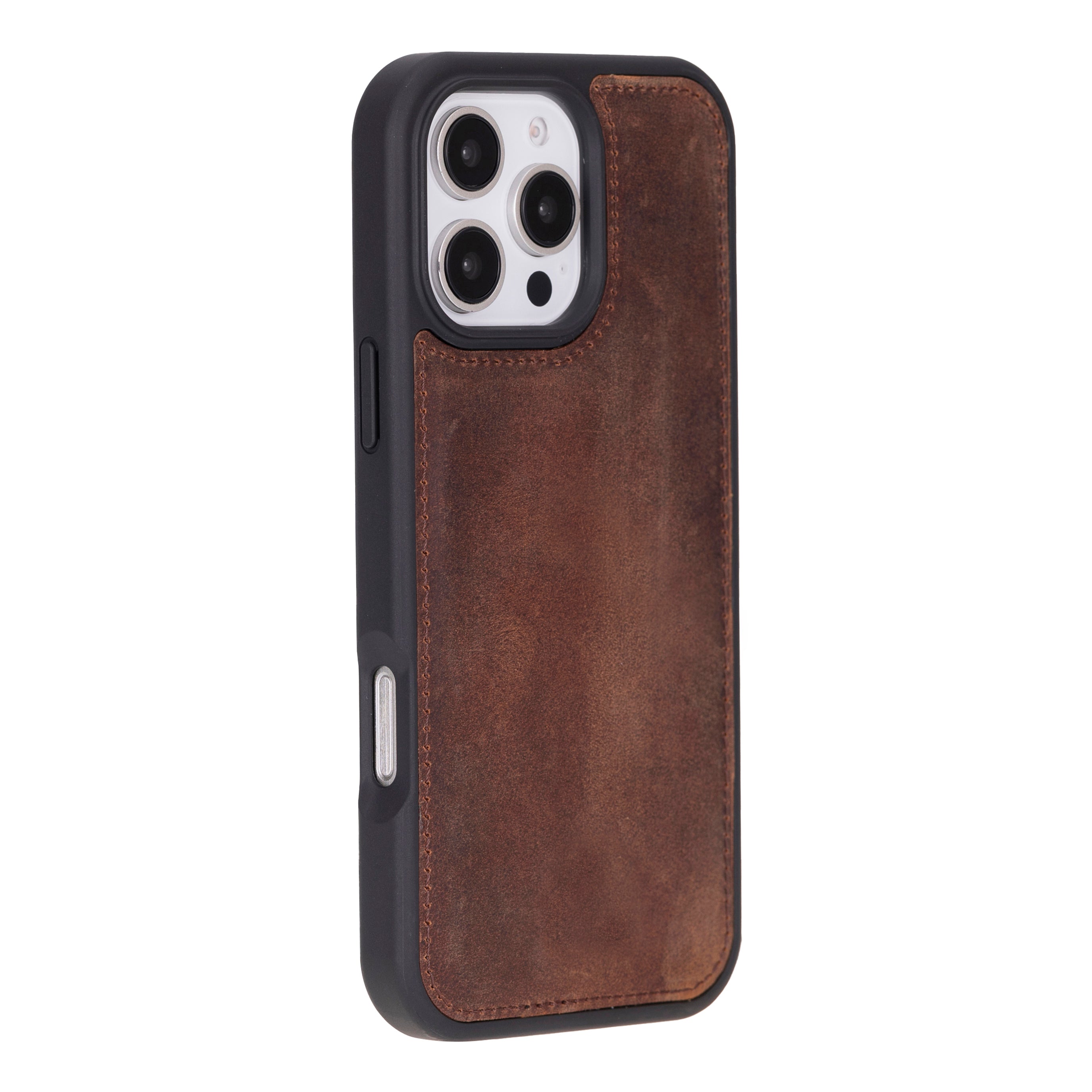 Bloomcase Apple Iphone 16 Pro Max(6.9") Dark Mocassin Hakiki Deri Telefon Kılıfı