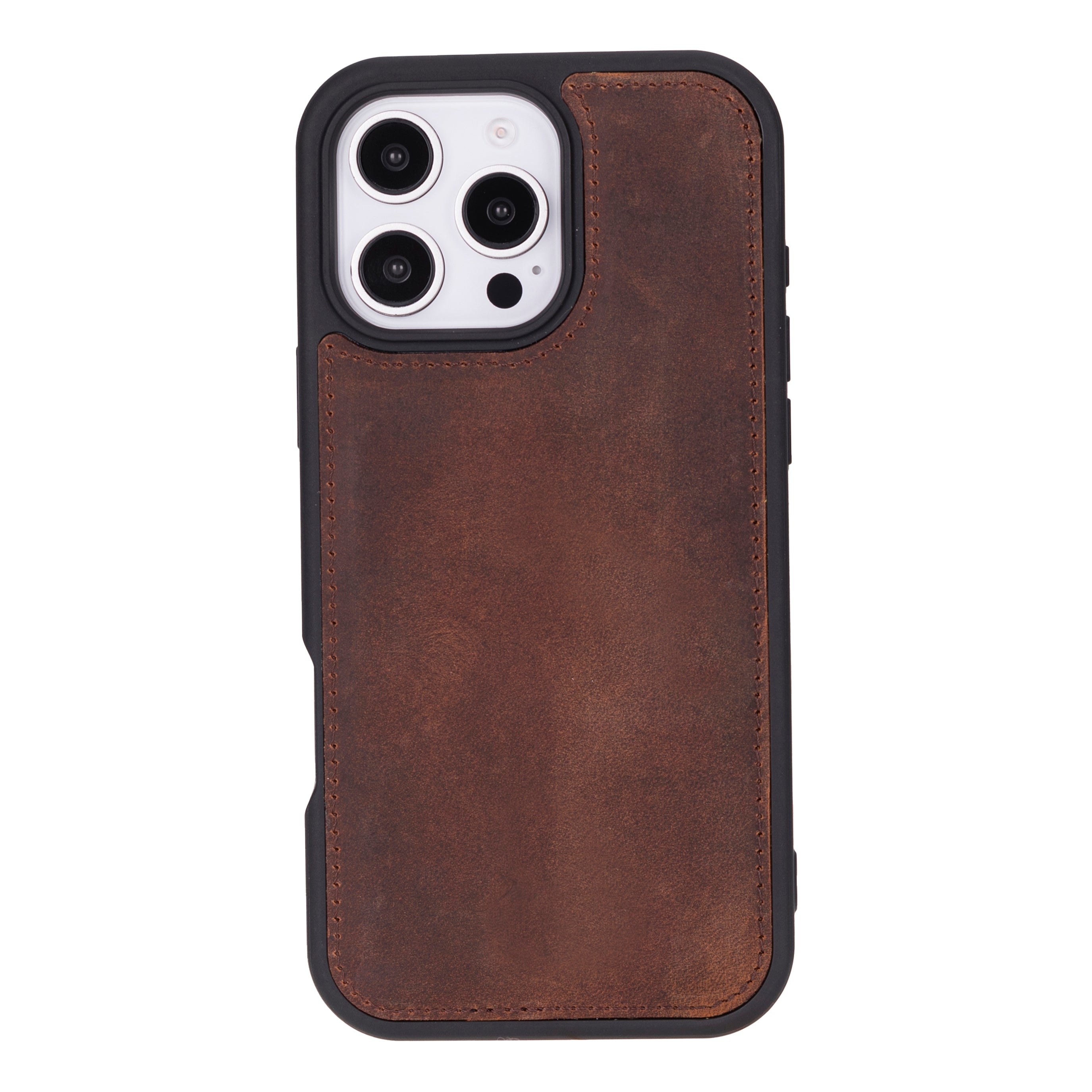 Bloomcase Apple Iphone 16 Pro Max(6.9") Dark Mocassin Hakiki Deri Telefon Kılıfı