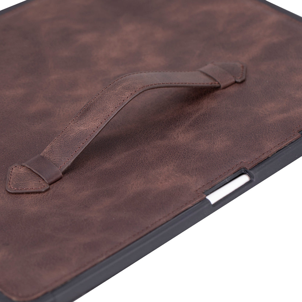 Bloomcase Felix Saddle Brown Apple Ipad Air 10.5" (2021 5Th) Hakiki Deri Kılıf - El Askılı