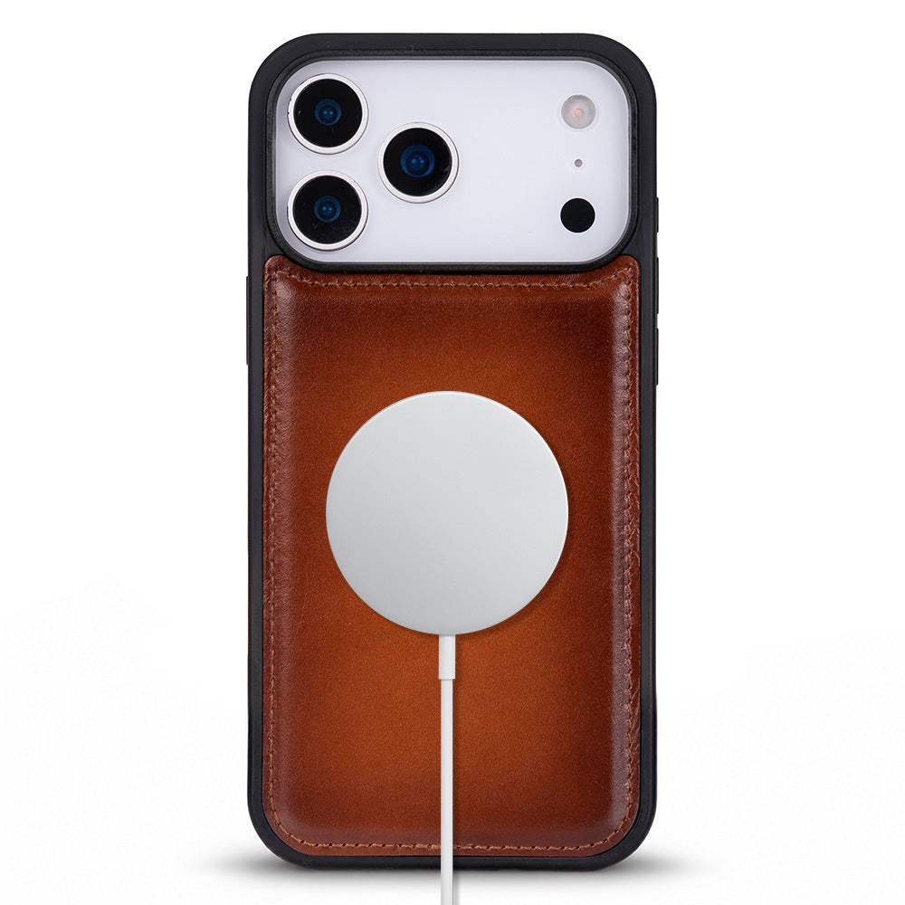 Bloomcase Mono Urban Tan Apple Iphone 17 Pro (6.3") Hakiki Deri Magsafe Kılıf