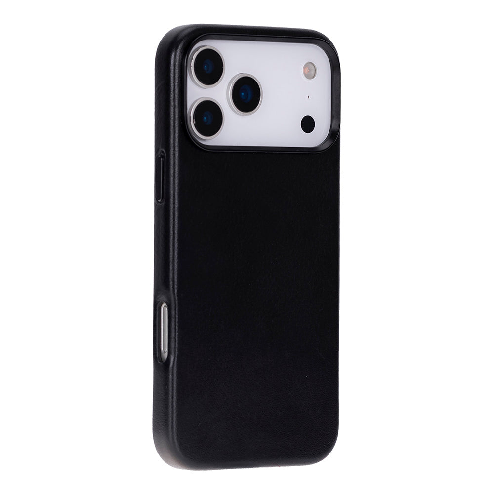 Bloomcase Mono Obsidian Black Apple Iphone 17 Pro (6.3") Hakiki Deri Magsafe Kılıf