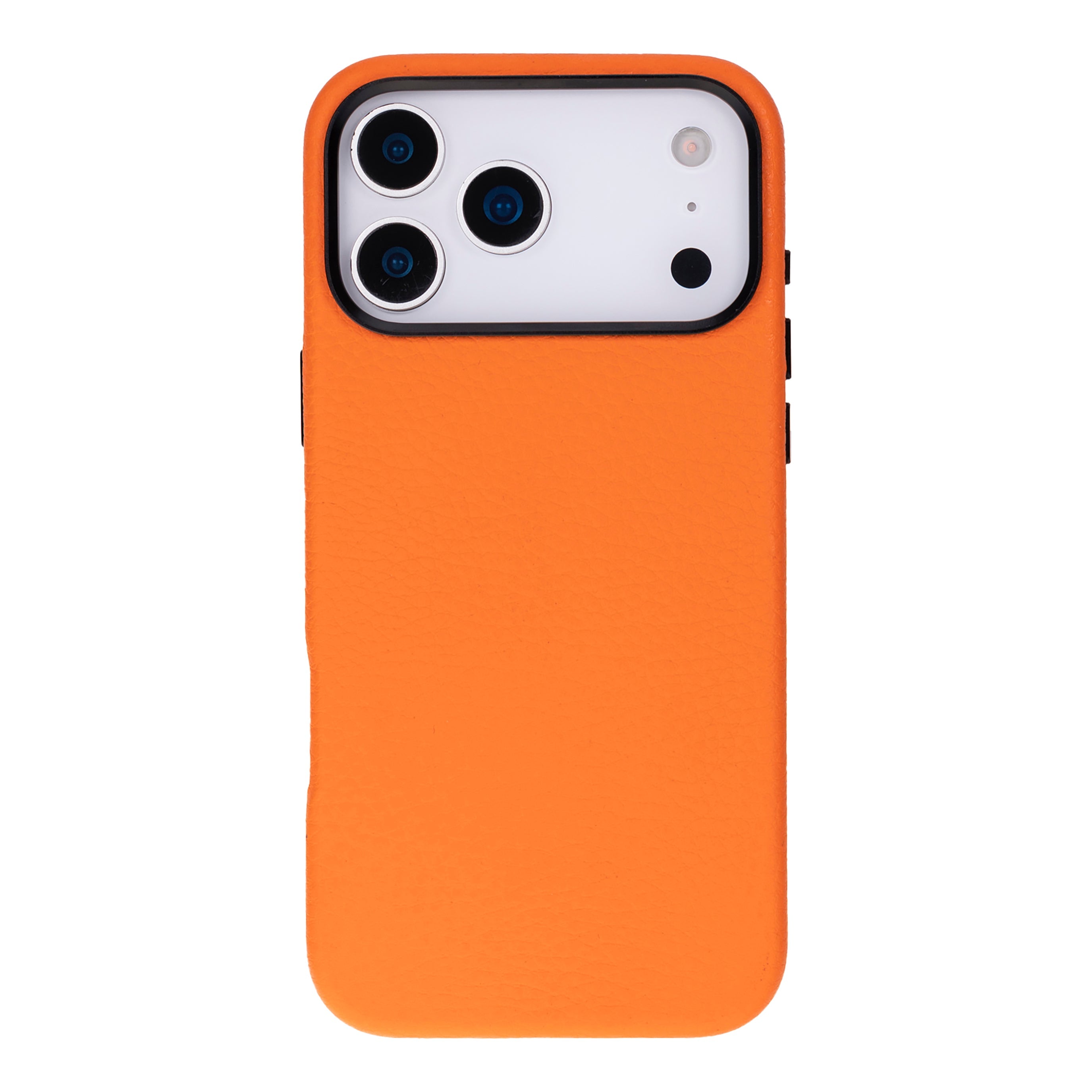 Bloomcase Mono Pebble Orange Apple Iphone 17 Pro (6.3") Hakiki Deri Magsafe Kılıf