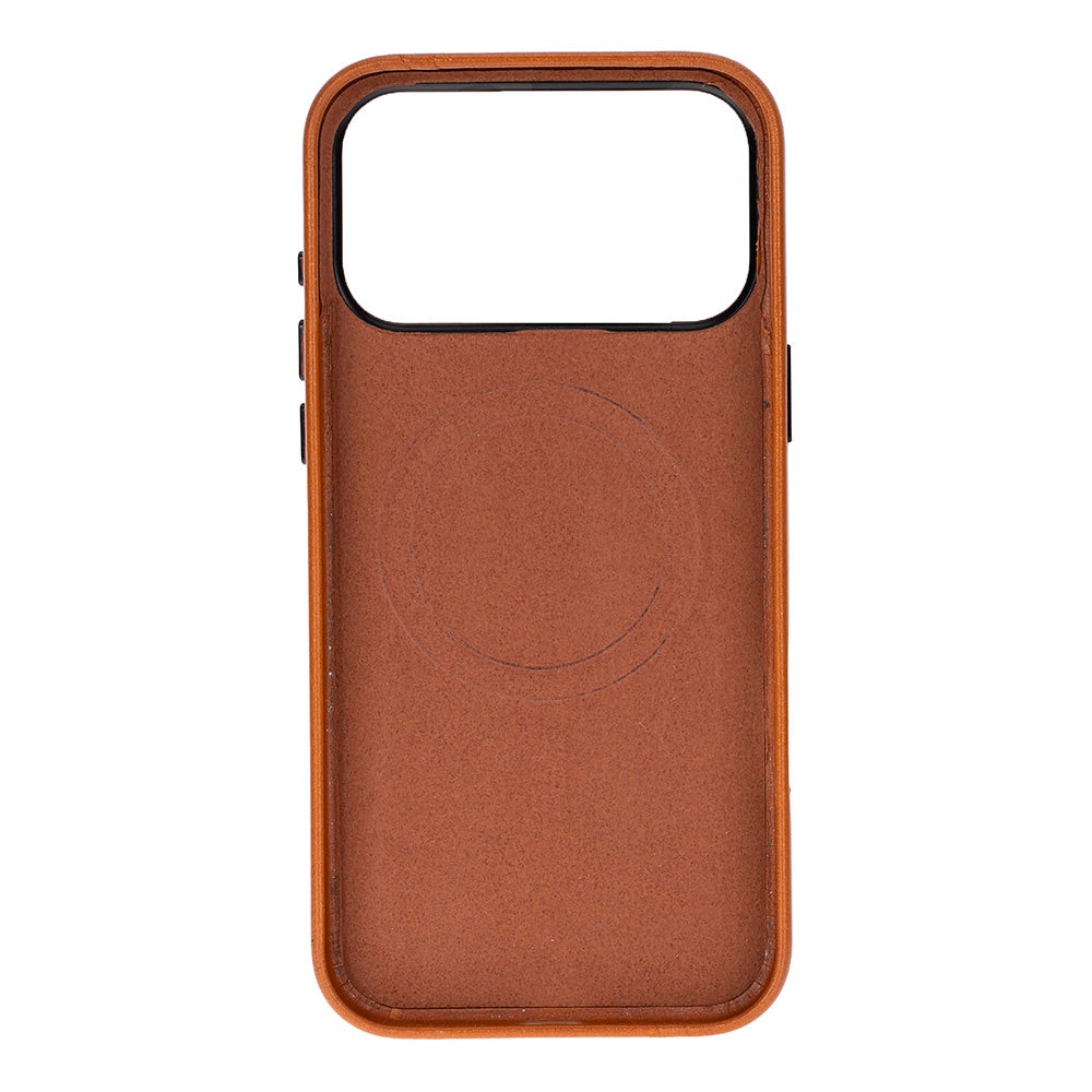 Bloomcase Mono Urban Tan Apple Iphone 17 Pro Max (6.9") Hakiki Deri Magsafe Kılıf