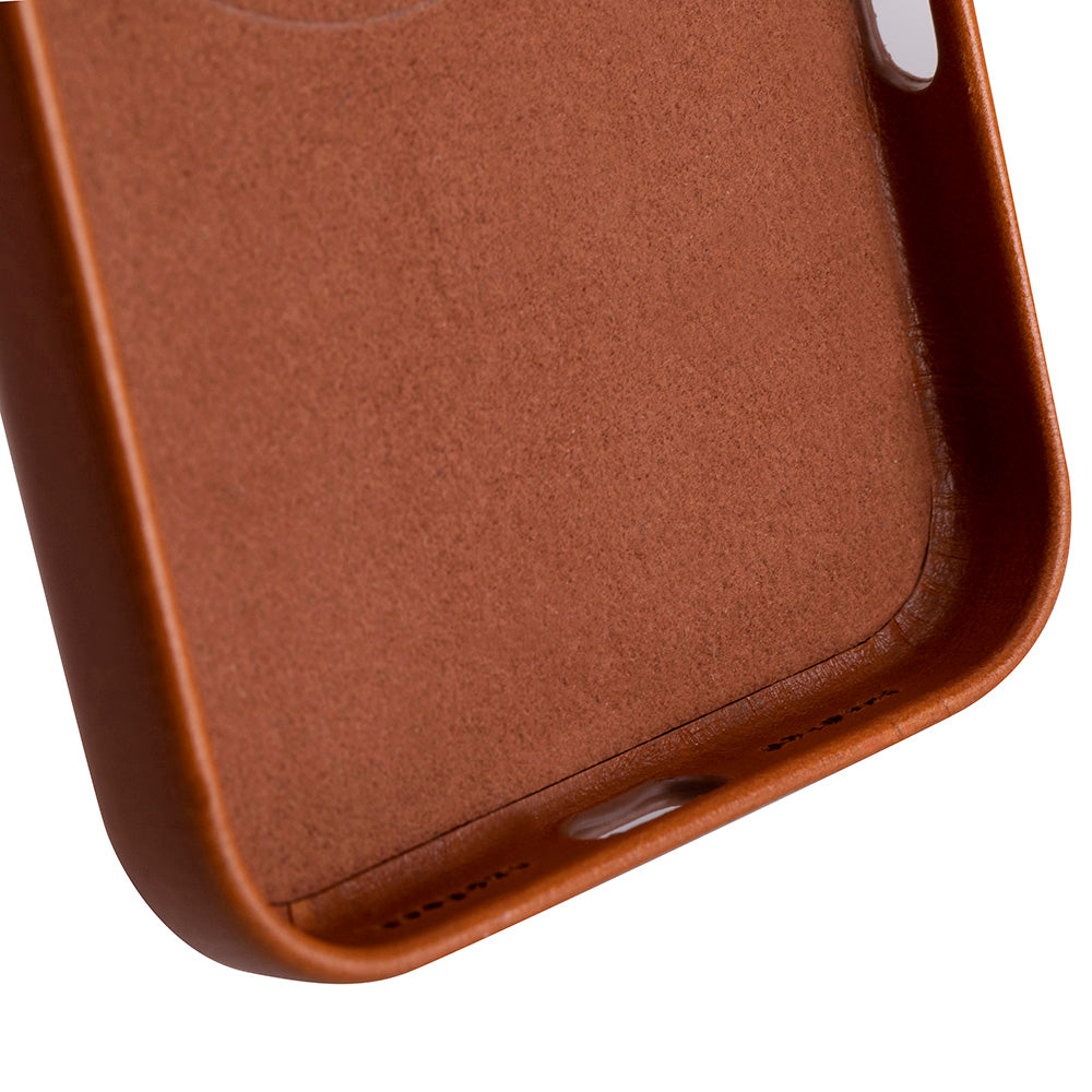 Bloomcase Mono Urban Tan Apple Iphone 17 Pro Max (6.9") Hakiki Deri Magsafe Kılıf