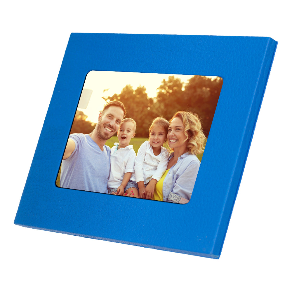 Bloomframe Cyan– Hakiki Deri Fotoğraf Çerçevesi