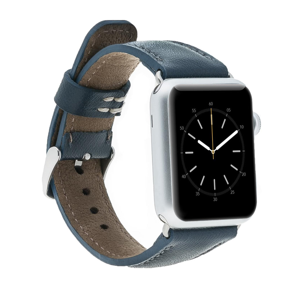 Bloominbag-Bloomin Band Celeste Blue Deri Apple Watch Kordon 40/41/42mm-1-Milagron.com