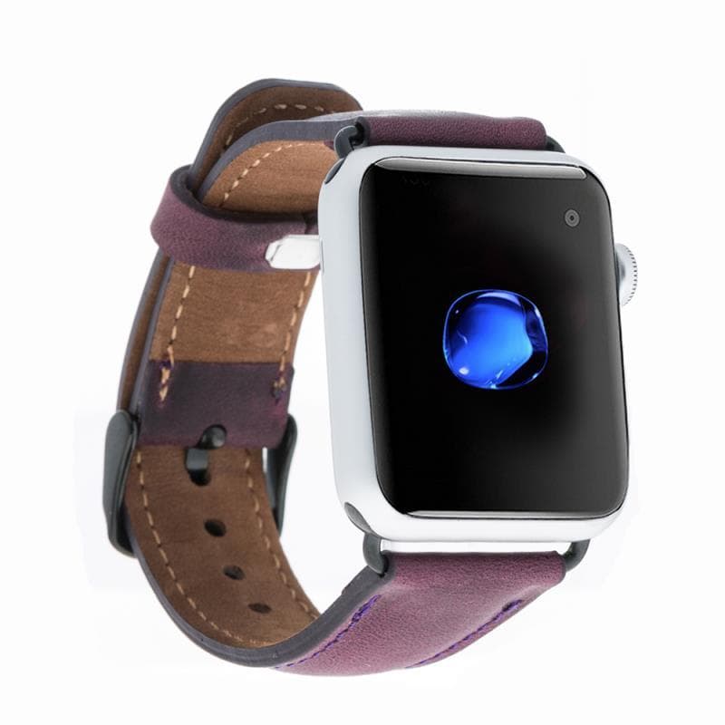 Bloominbag-Bloomin Band Mulberry Bloom Deri Apple Watch Kordon 40/41/42 Mm-1-Milagron.com