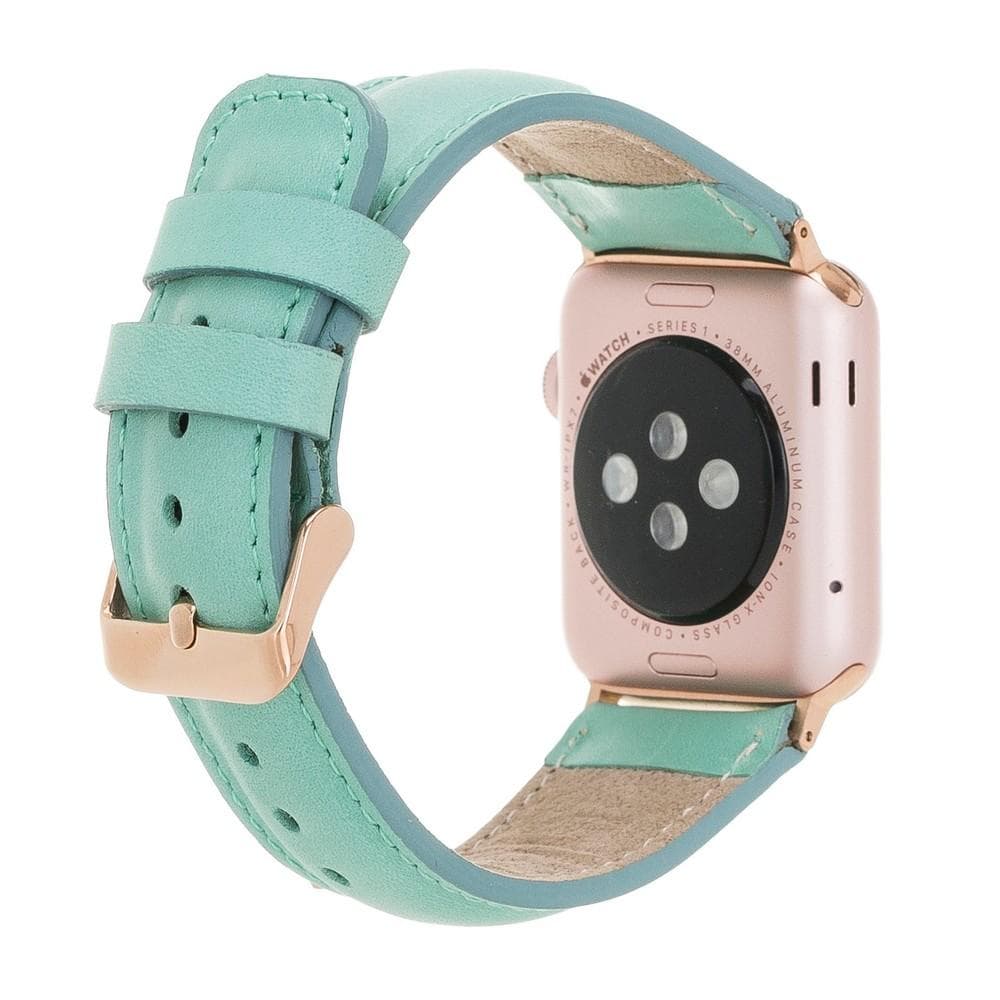Bloominbag-Bloomin Band Sage Deri Apple Watch Kordon 40/41/42mm-2-Milagron.com
