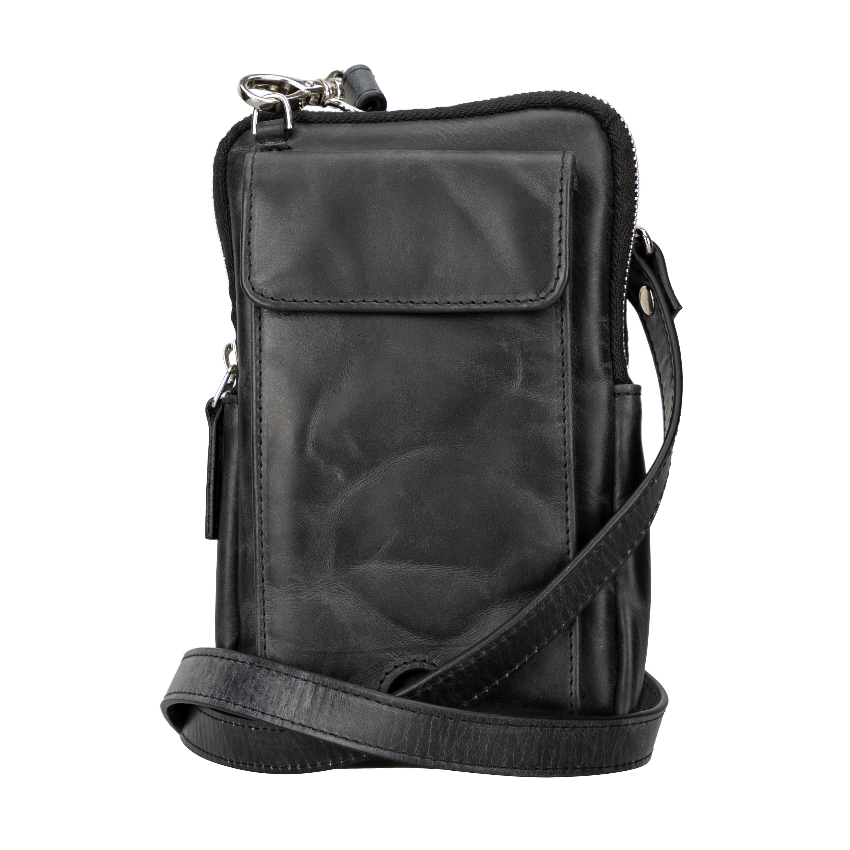 Bloomnino Marine Noir Hakiki Deri Crossbody Çanta