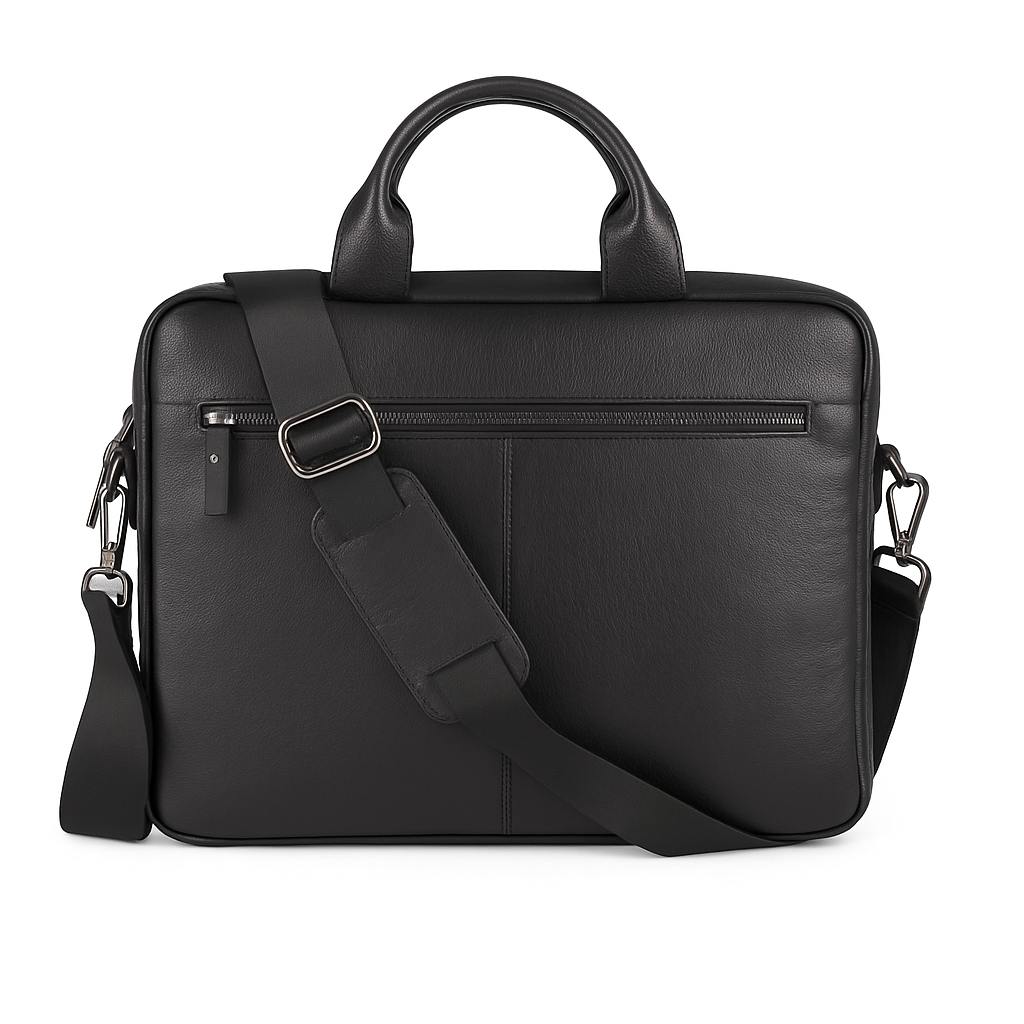 Bloomurban Shield 13"-14" Noir Black Deri Laptop / Macbook Çantası