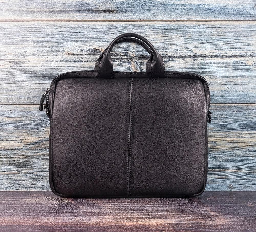 Bloomurban Shield 13"-14" Noir Black Deri Laptop / Macbook Çantası