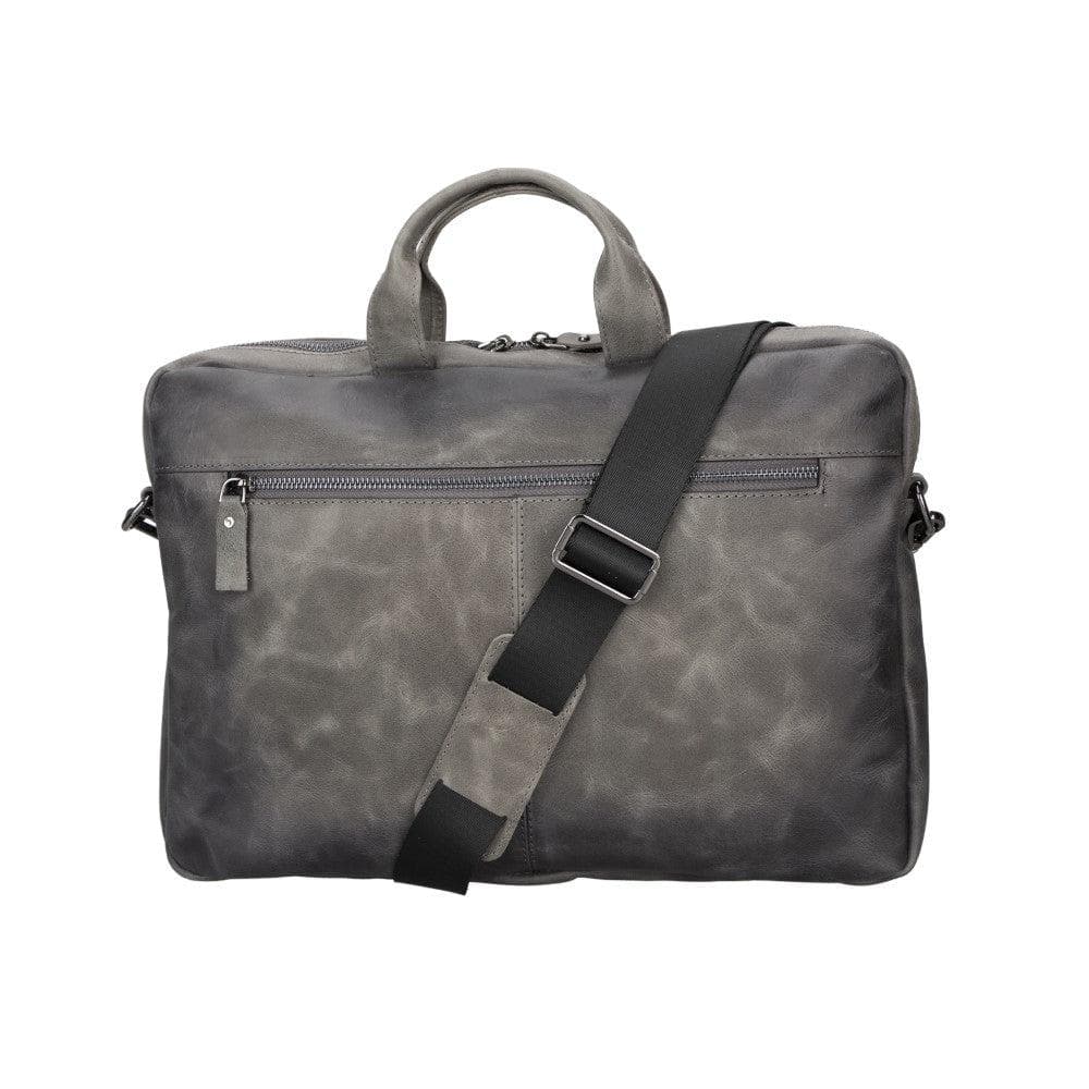 Bloomurban Shield 16" Ash Gray Deri Laptop / Macbook Çantası