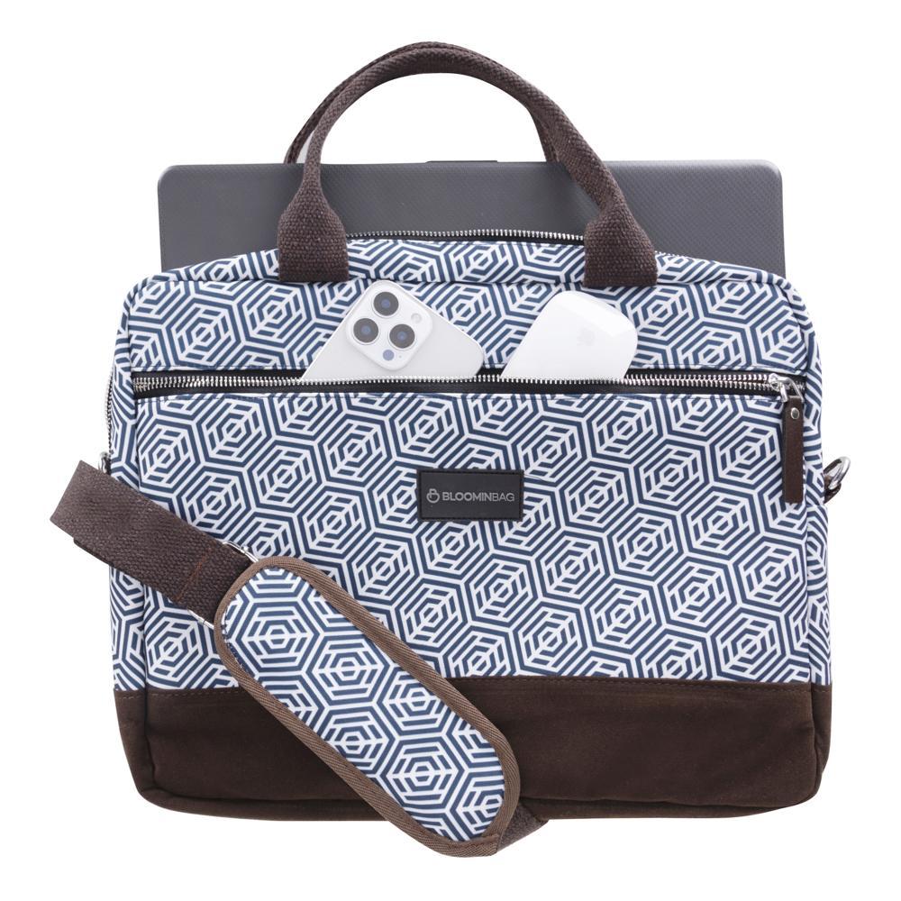 Bloominbag-Blue Hive 15 16 Inç Laptop / Macbook çantası-2-Milagron.com