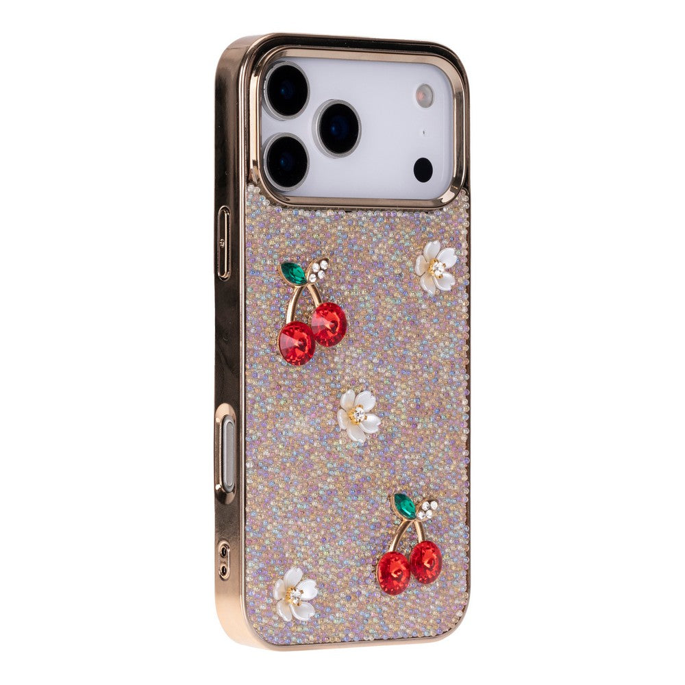 Cherry Glaze Crystal Pink Iphone 17 Pro(6.3") Kılıfı