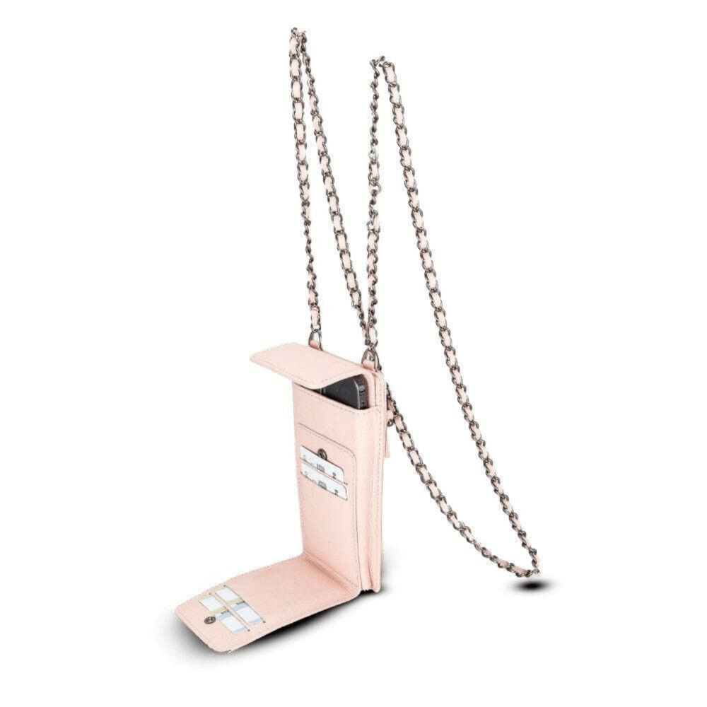 Bloominbag-City Muse Deri Carnation Blush çapraz Askılı Telefon Cüzdan-4-Milagron.com