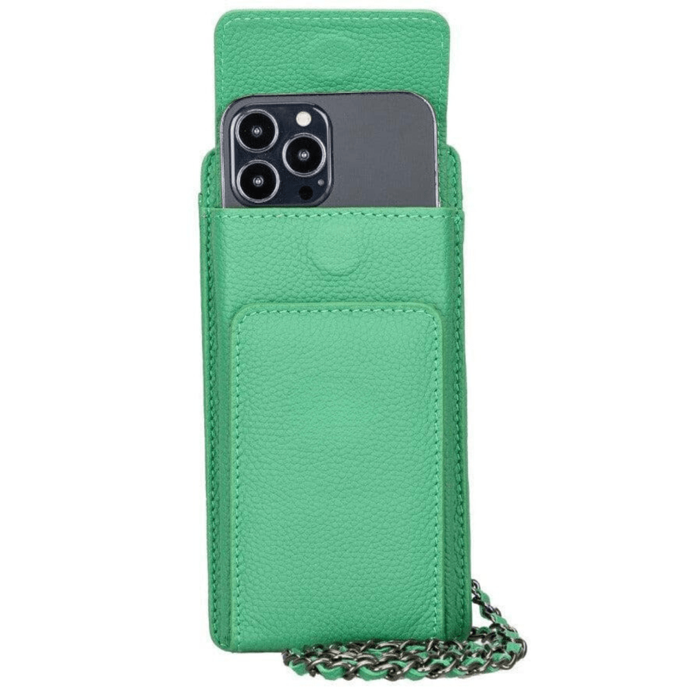 Bloominbag-City Muse Deri Celadon Mist çapraz Askılı Telefon Cüzdan-2-Milagron.com