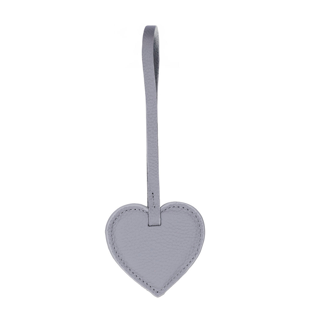 Cuore Ash Gray Hakiki Deri Çanta Charm