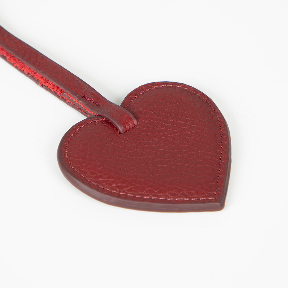 Cuore Burnt Carob Hakiki Deri Çanta Charm